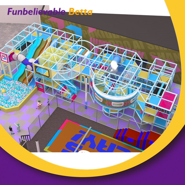 trampoline park children ملعب داخلي بمساحة 1600 متر مربع