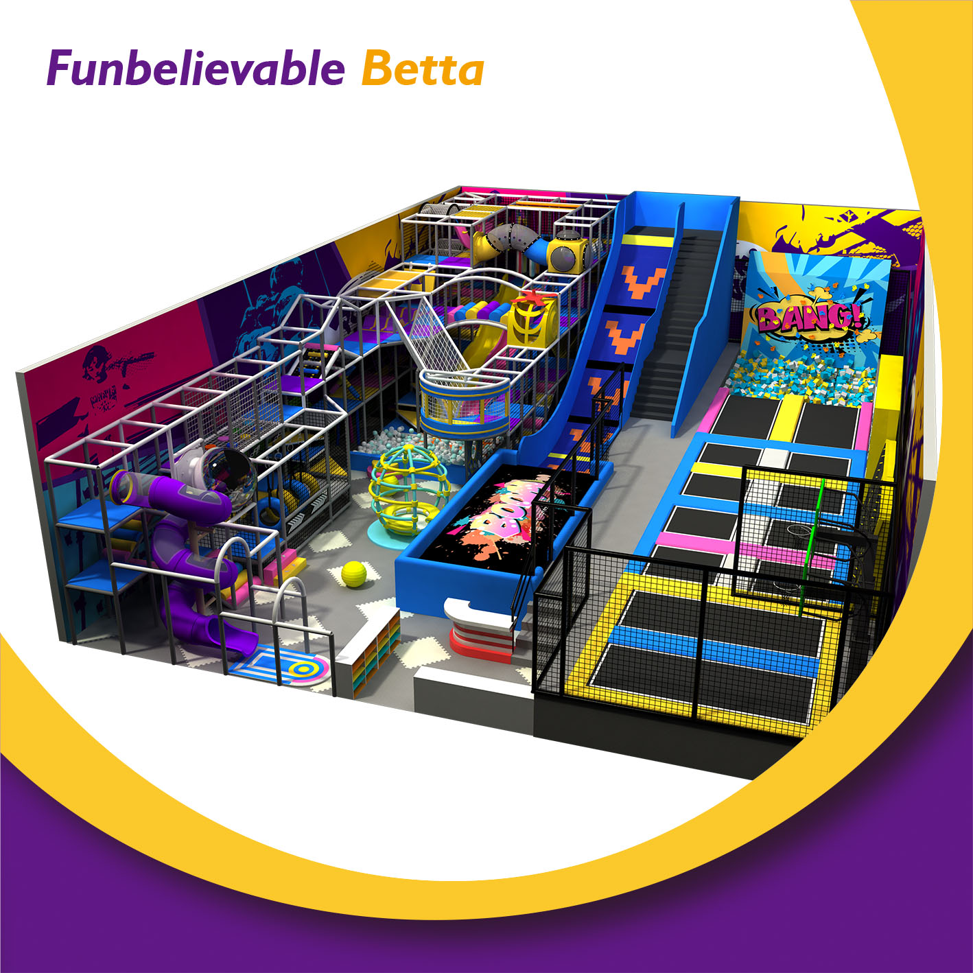 indoor kids playground design تصميم ملعب داخلي للأطفال