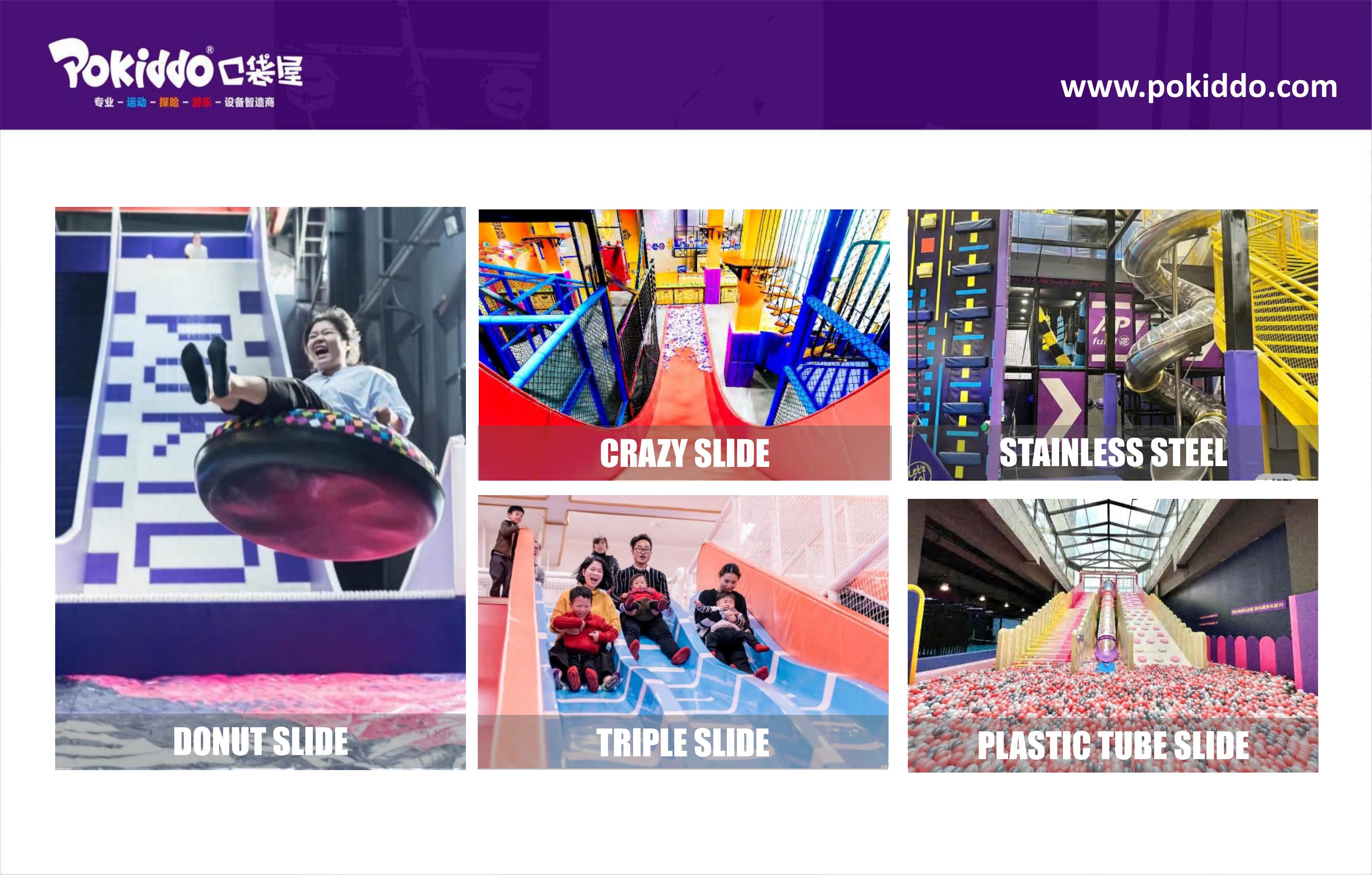 indoor playground slide горка для игровой площадки в помещении