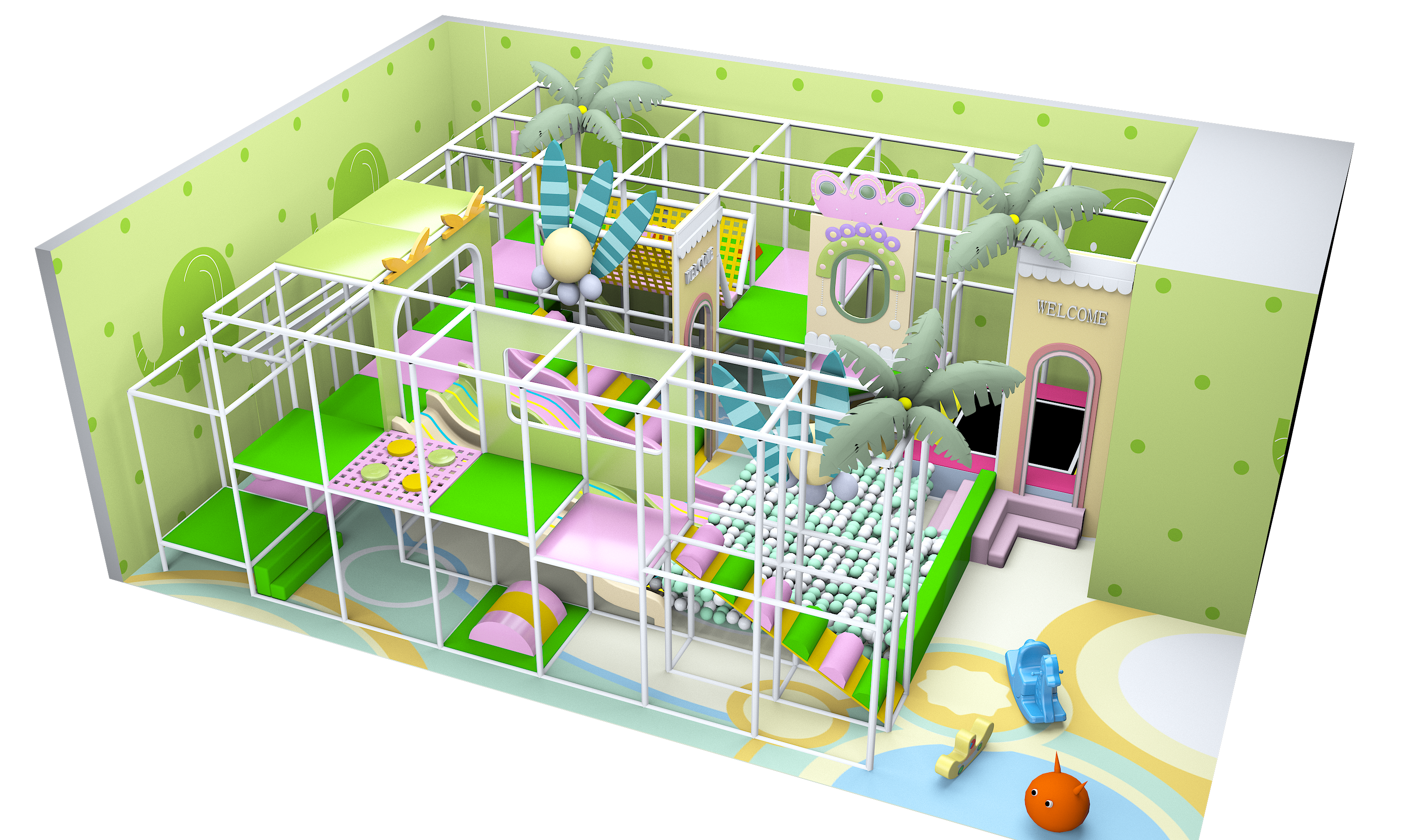 commercial indoor playground parque infantil interior comercial