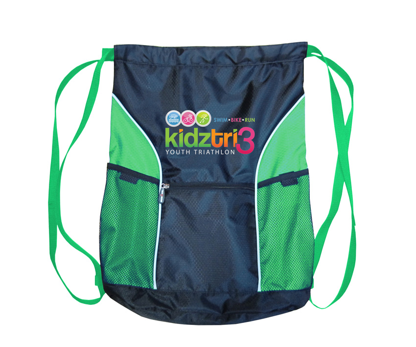 BSP11624 Exercise Jacquard Green Athletic Gymbag With Compartments