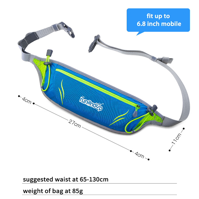 RU81030 Runners Bottle Waist Belt with Cell Phone Holder for Running 