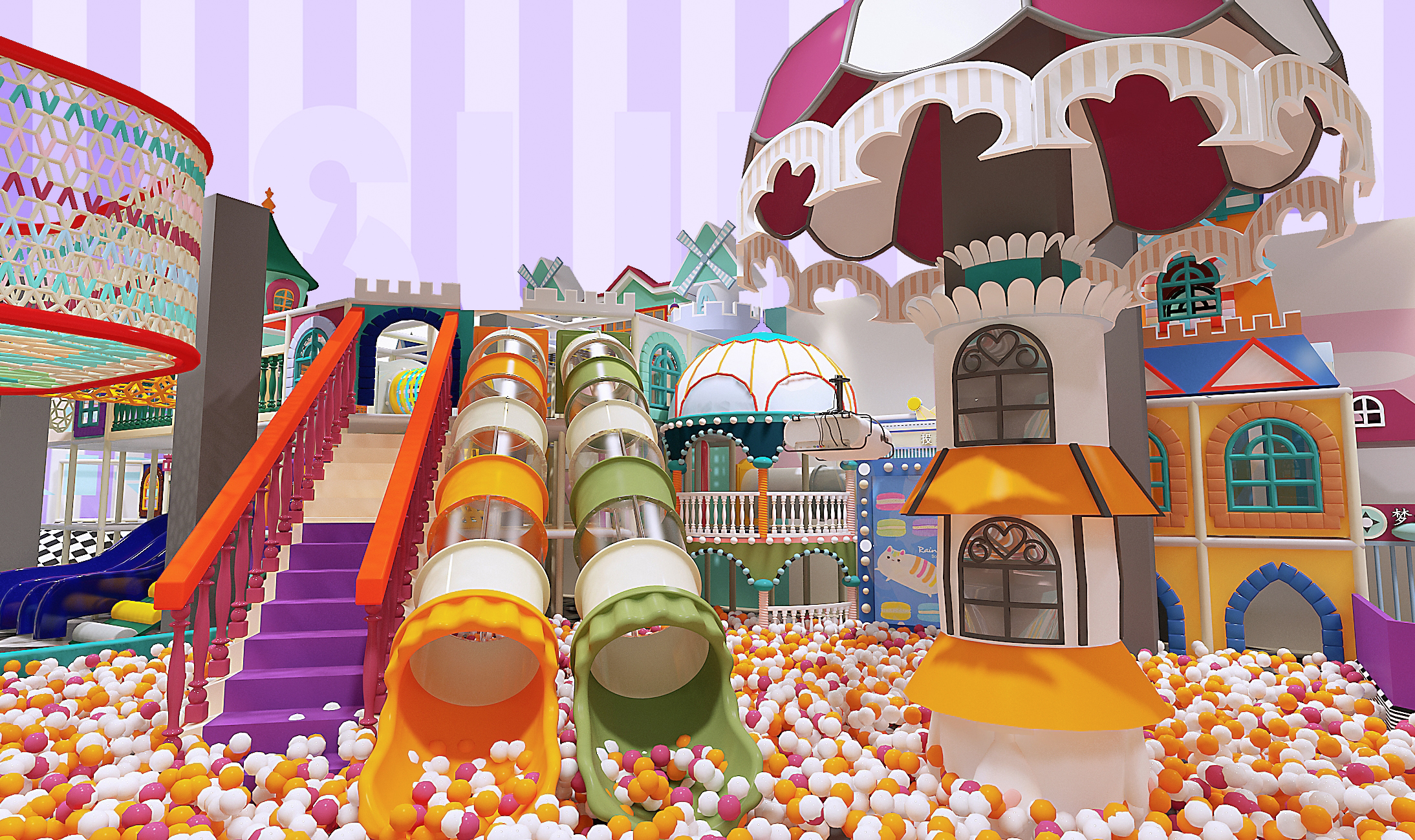 kids indoor slide tobogán interior para niños