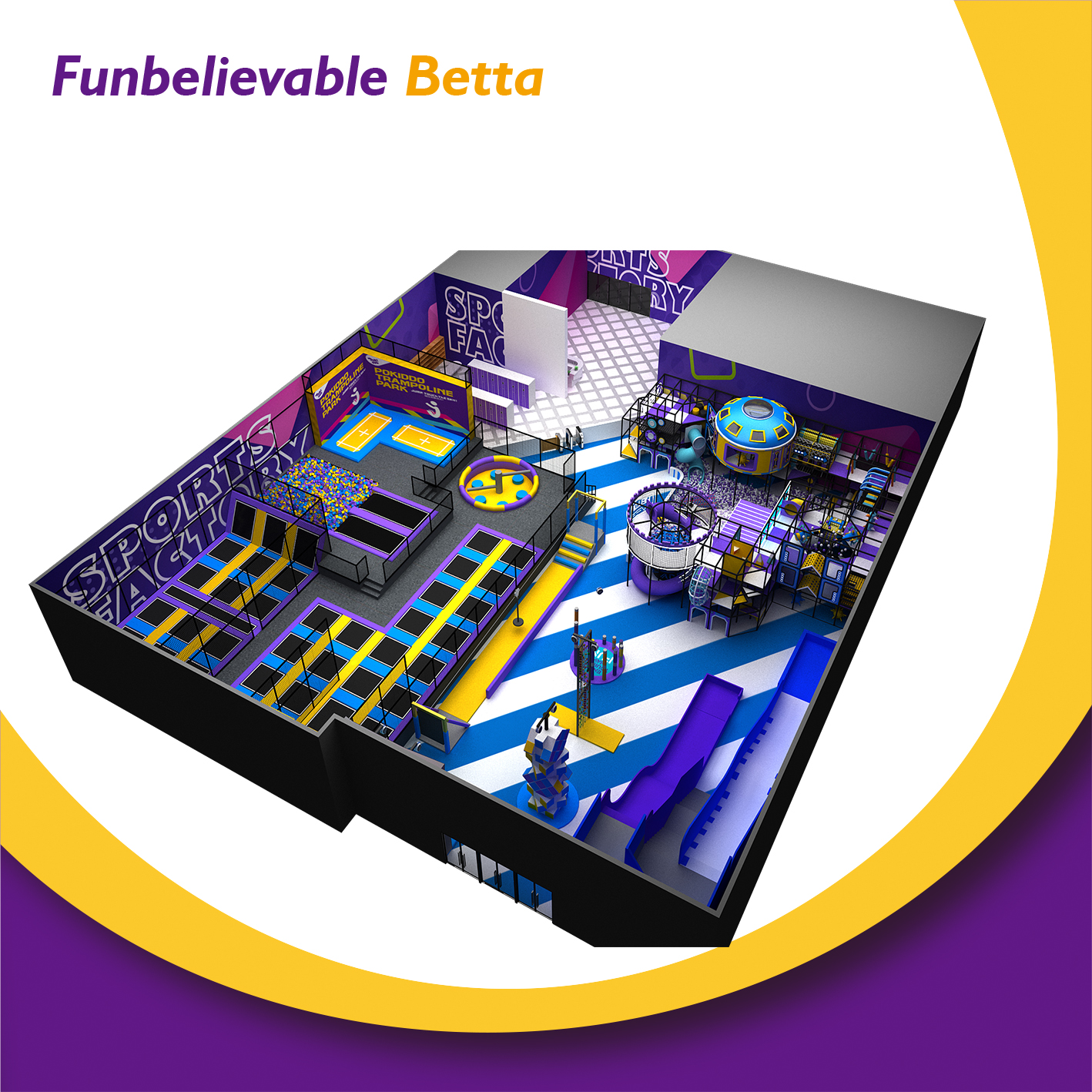 trampoline park equipment factory завод оборудования для батутных парков