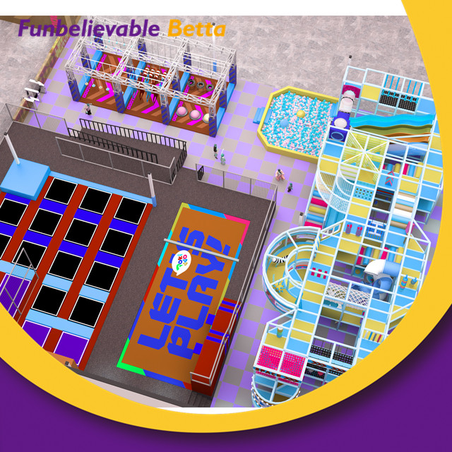 trampoline park equiptment ملعب داخلي بمساحة 1600 متر مربع 1