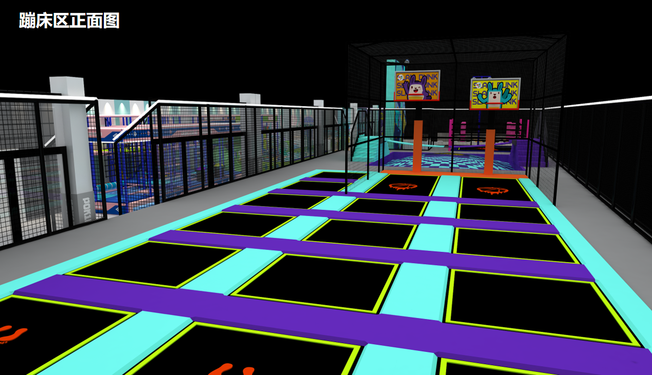 Interior amusement park design illustration Ilustración de diseño de parque de atracciones interior