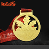 RU81116 High Quality Cut out Enamel Metal Running Medal with Transfer Printed Lanyard