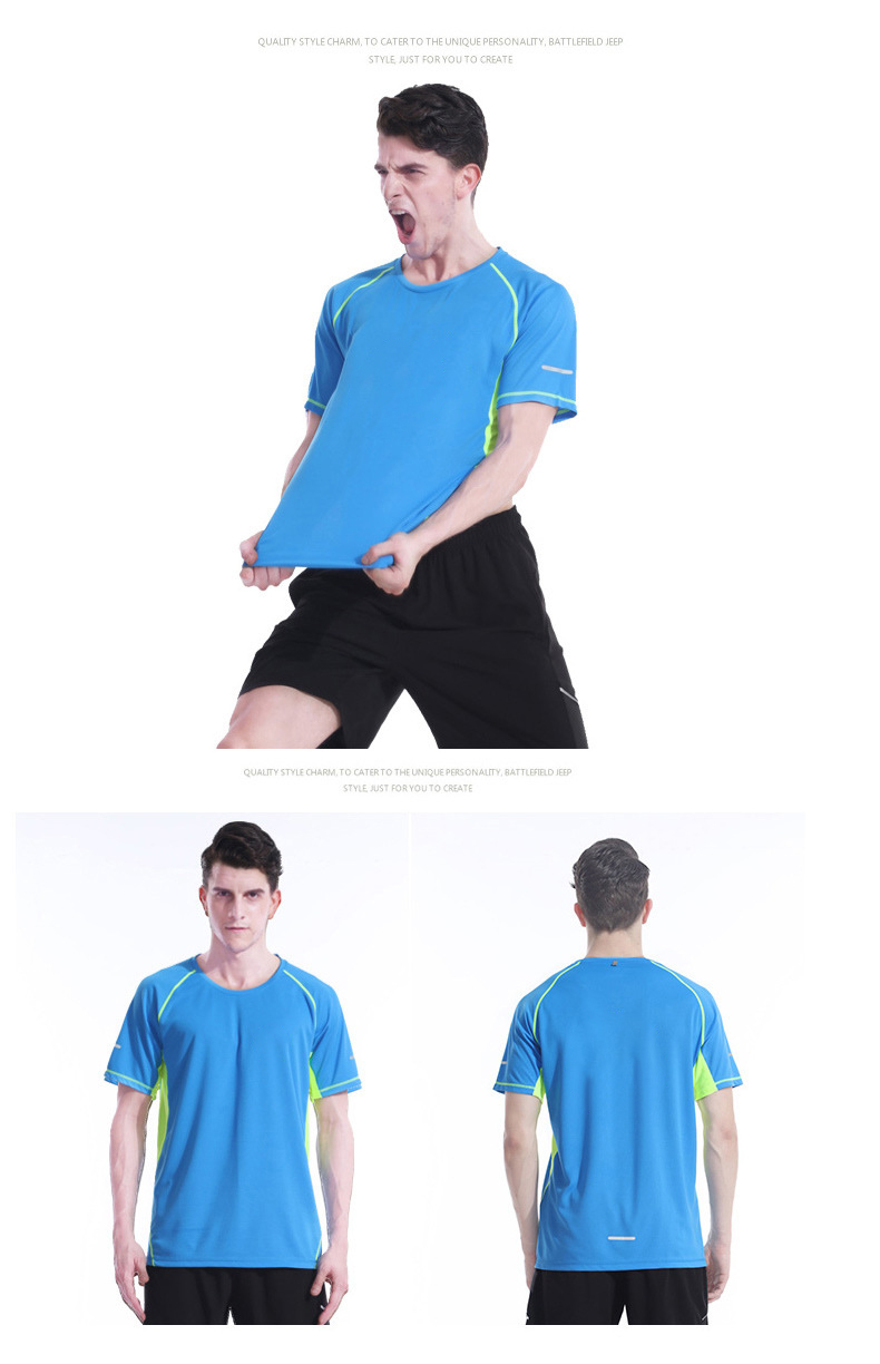 RU81112 Men Sports Fitness Wear Compression Shirts with Custom Printing