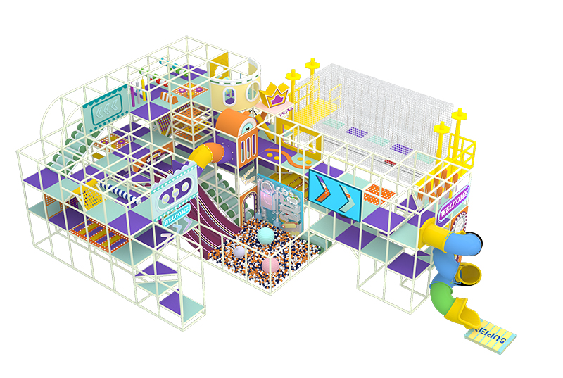 soft play maze with slide متاهة اللعب اللينة مع الشريحة