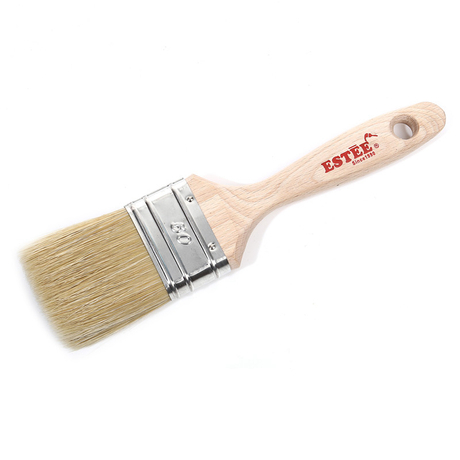  Natural Bristle Paint Brush Flat Brush