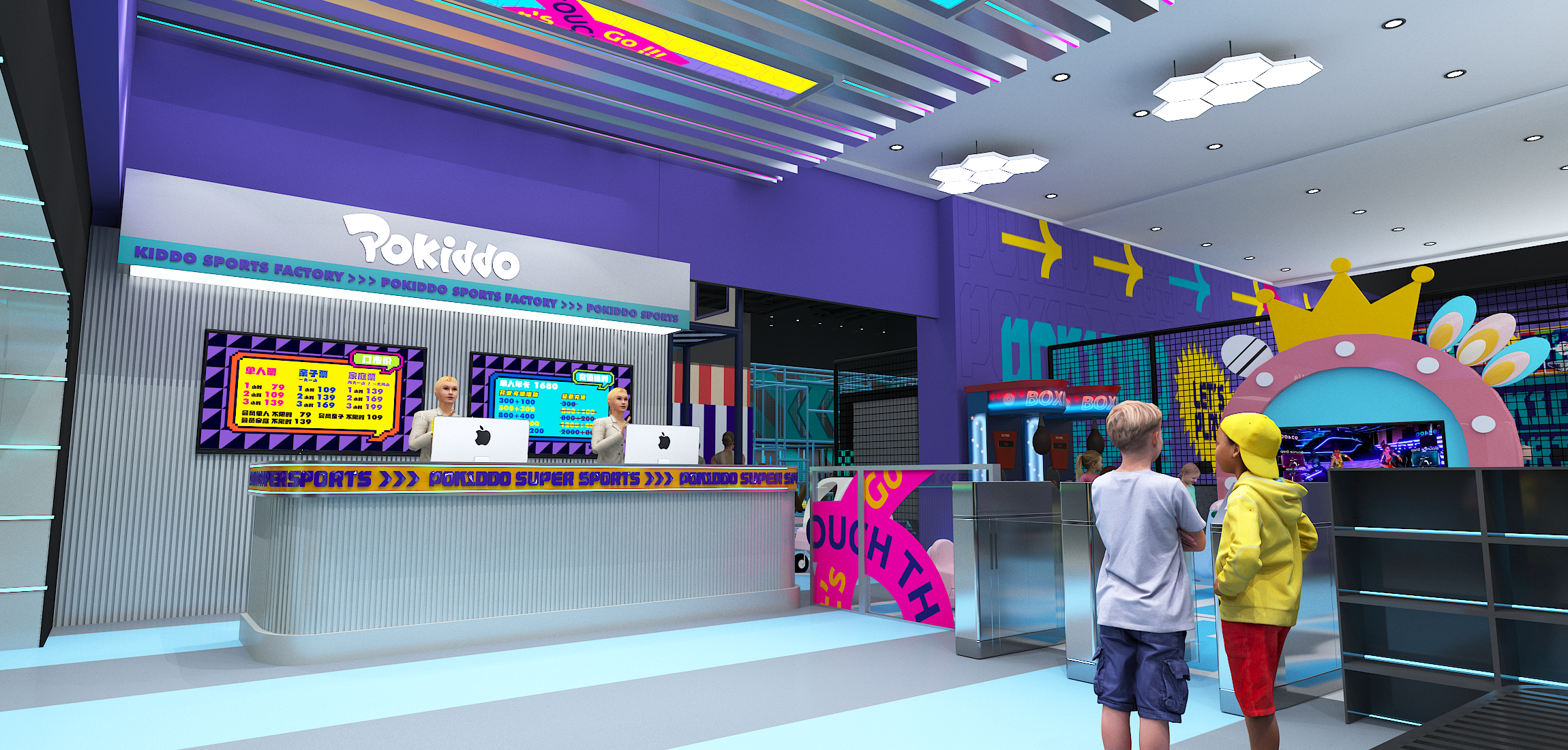 Design of Indoor Amusement Park Stores Diseño de tiendas cubiertas para parques de atracciones.