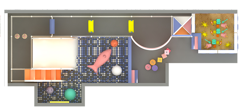 indoor kids play area منطقة لعب داخلية للأطفال