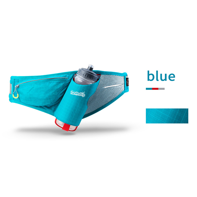 RU81034 Men Sports Running Belt with Bottle Women Outdoor Marathon Race Pouch Waist Bag Camping Hiking Gym Bag