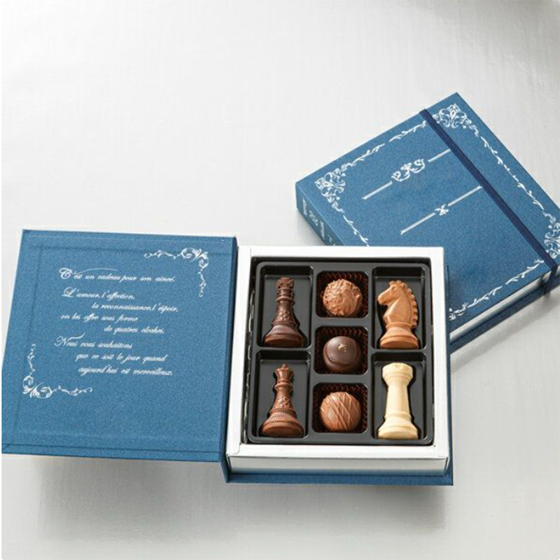creative book shape chocolate packaging box creatieve chocoladeverpakking in boekvorm