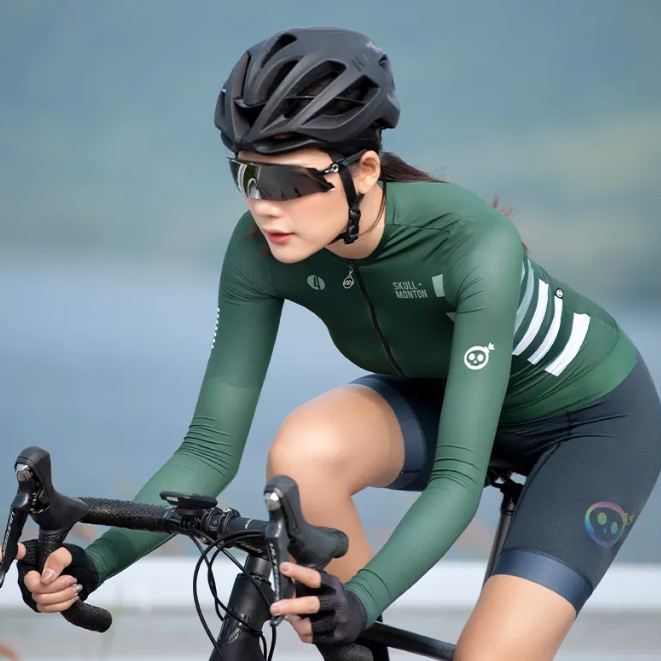 Quick dry Ladies Cycling Jersey Velox siccum Dominarum Cycling Jersey