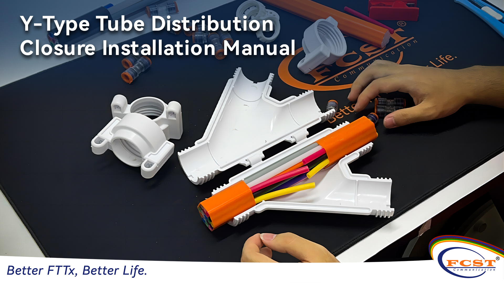 Manual de instalação de fechamento de distribuição de tubo