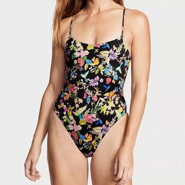 Tropical Print Swimsuit Plavky s tropickým potiskem