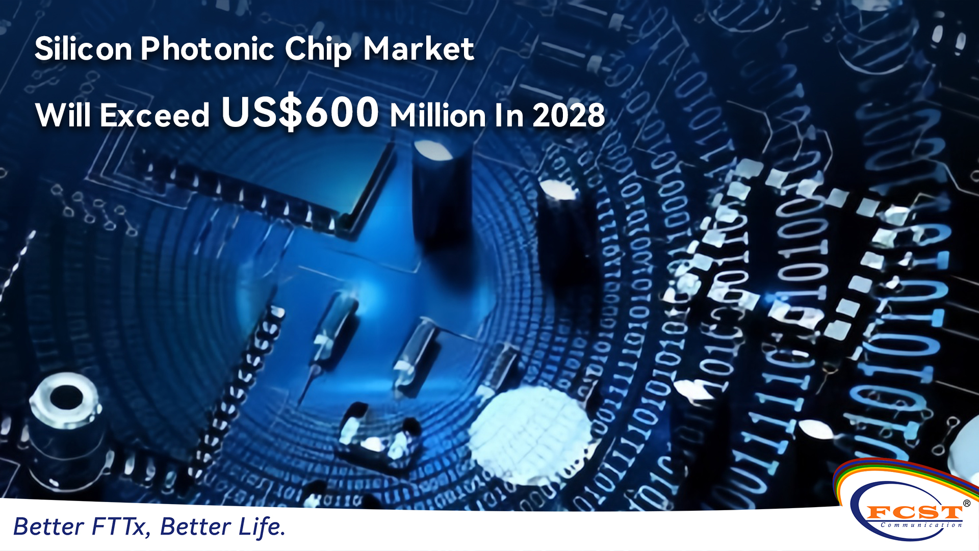 O mercado de chips fotônicos de silício excederá US $ 600 milhões em 2028