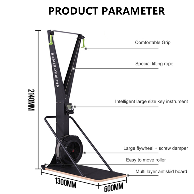 Commercial Air Resistance Ski Machine for Gym מכונת סקי מסחרית נגד אוויר לחדר כושר