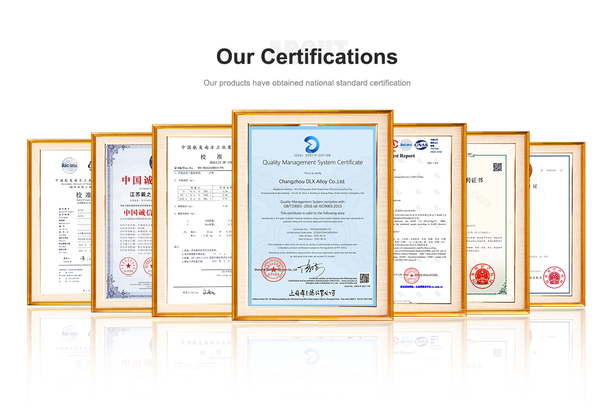 DLX Quality and Certifications DLX 품질 및 인증