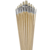 12pcs Long Handle Bristle Brush Acrylic Paint Brushes