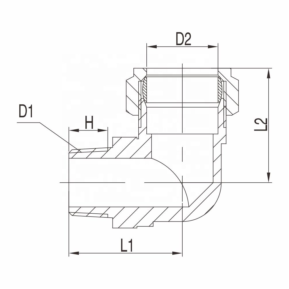 90° samec a mosazný loket (2)