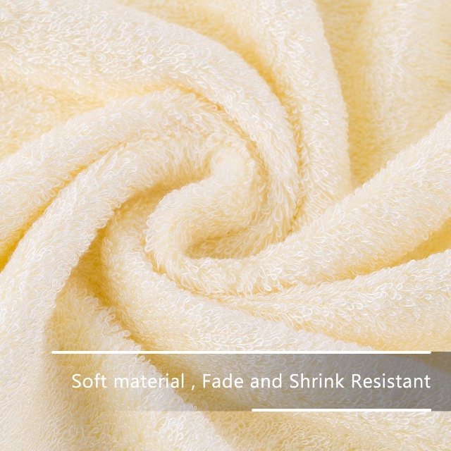 Bathroom soft and absorbent anti-bacterial bamboo cotton fiber bath towel set (2) مجموعة مناشف الحمام المصنوعة من ألياف قطن الخيزران الناعمة والماصة والمضادة للبكتيريا (2)