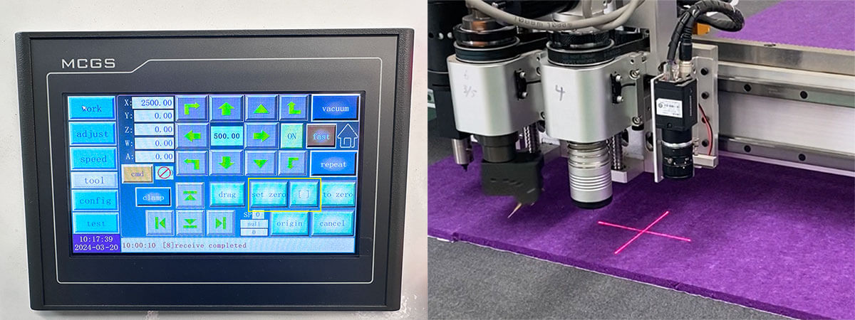 PET felt grooving machine ماكينة حفر اللباد PET