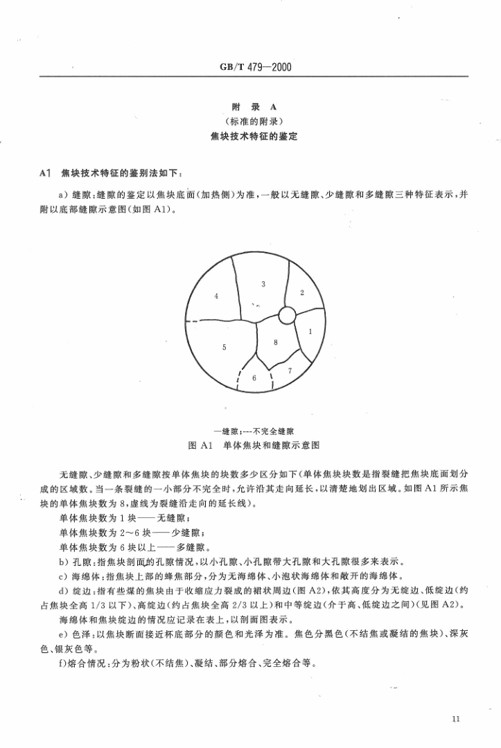 GBT 479-2000 烟煤胶质层指数测定方法