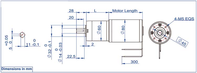80ZYT Brushed Dc Planetary Gear Motor 80ZYT დახეული Dc პლანეტარული გადაცემათა ძრავა
