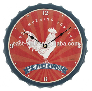 New Design Home Decor Beer Bottle Wall Clock Custom Printing