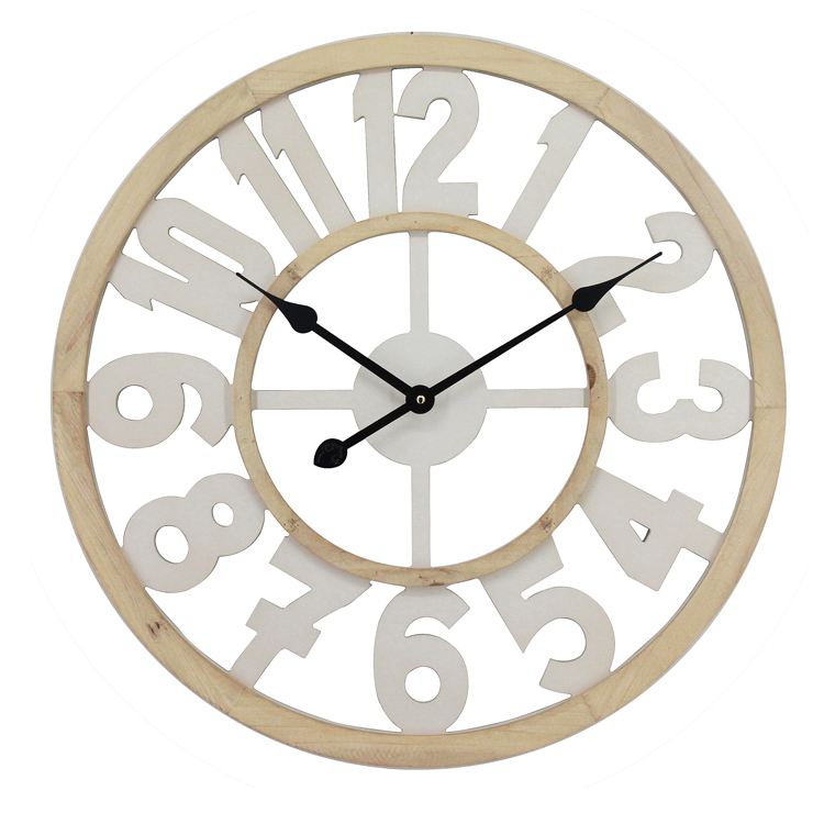 wholesale Creative Design wooden digital Wall clock