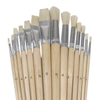 Long Handle Bristle Artist Brush Set in Nylon Bag