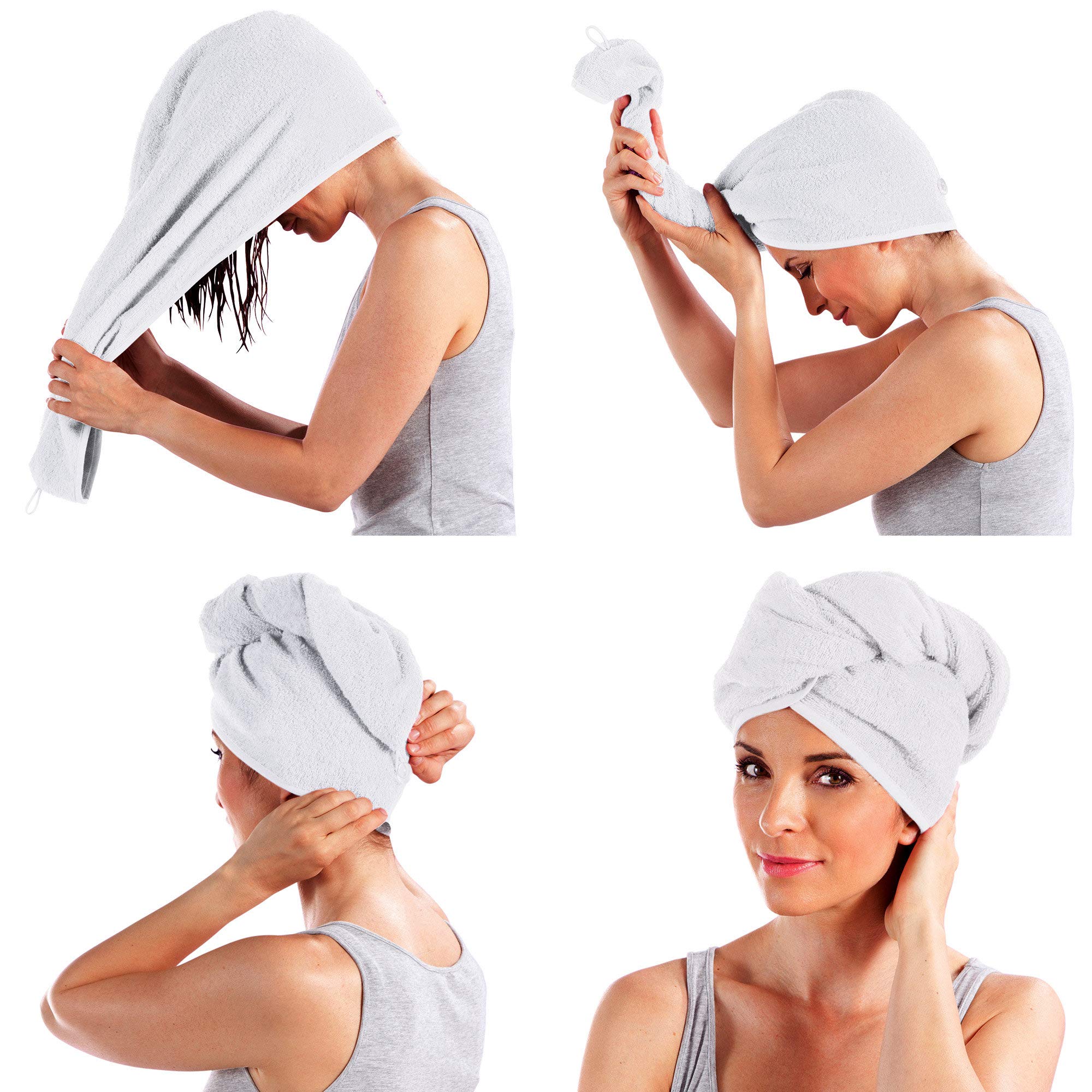Dry hair towel Serviette cheveux secs - JUHAO