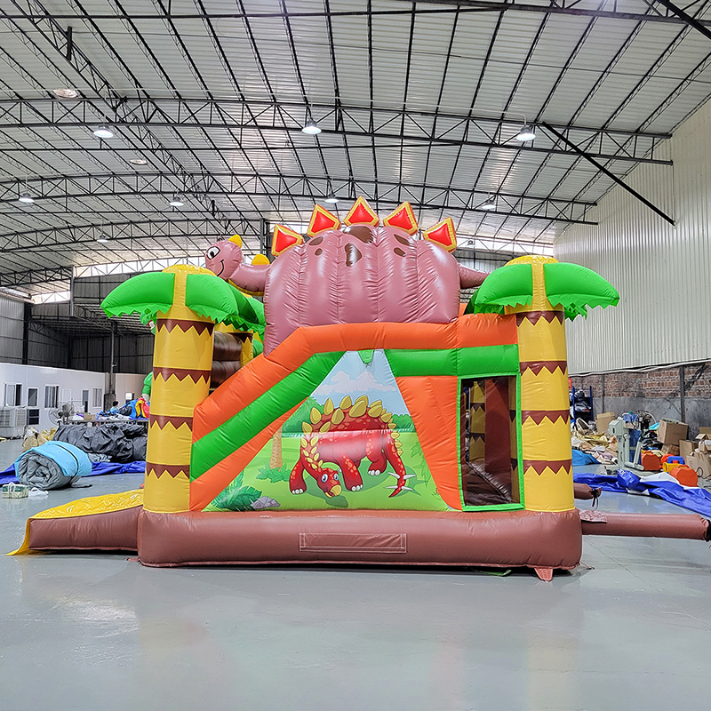 Stegosaurus Dinosaur Bouncy Castle for Kids Playground Stegozaur-dinozaur-nadmuchiwany zamek-dla-dzieci-plac zabaw