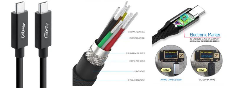 Thunderbolt 3 40Gbps Active Cable (1) Aktivní kabel Thunderbolt 3 40 Gb/s (1)