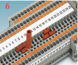 6Spring Cage Phoenix DIN Rail Industrial Terminal Blocks