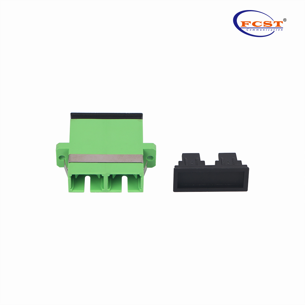 SCAPC TO SCAPC Duplex Uny Mode Single Fiber Fiber Optic Adapter Couptor con brida