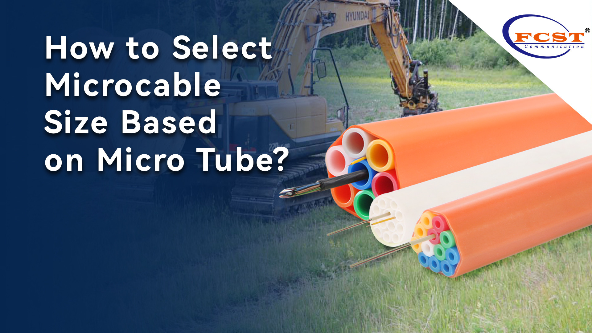 Como selecionar o tamanho microcável com base no micro tubo?