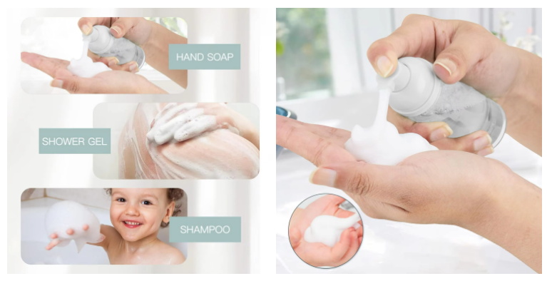 plastic pump foam bottle زجاجة رغوة مضخة بلاستيكية