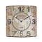 Kitchen Clock Vintage Fir Wood Looking Iron Wall Clock With Paper