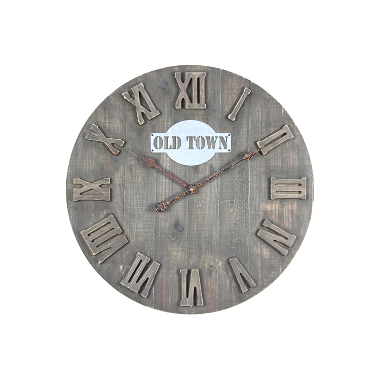 Good Prices Customized Design Vintage Style Wall Home Decor Clock Waste Material Art Craft