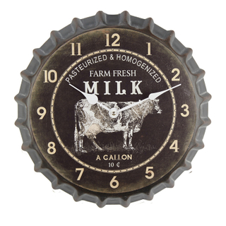 Modern Home Decoration Simple Round Design Cheap Wall IRON Clock