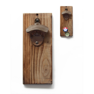 Hot Shell New Custom Home Essential Retro Style Wooden Bottle Opener