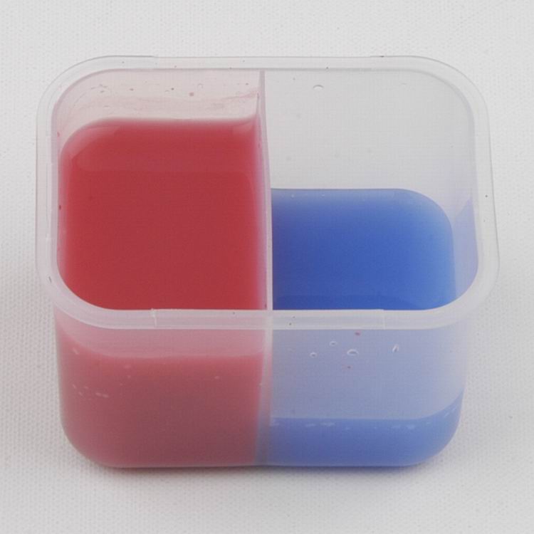 Double Barrel Plastic Cup Brush Washer Paint Cup Painting Cup 12x8x9cm 