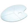 Oval Plastic Palette with Lines 43x30cm