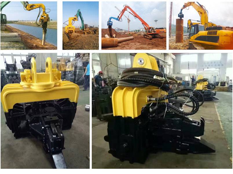 Excavator Vibratory Pile Driver For 20-60T Machines Bagger-Vibrationspfahlramme für 20-60T-Maschinen
