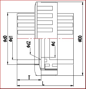PVC гнездо PN16 1