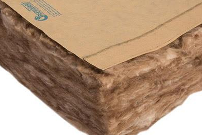 detail van kraftpapier voor isolatie