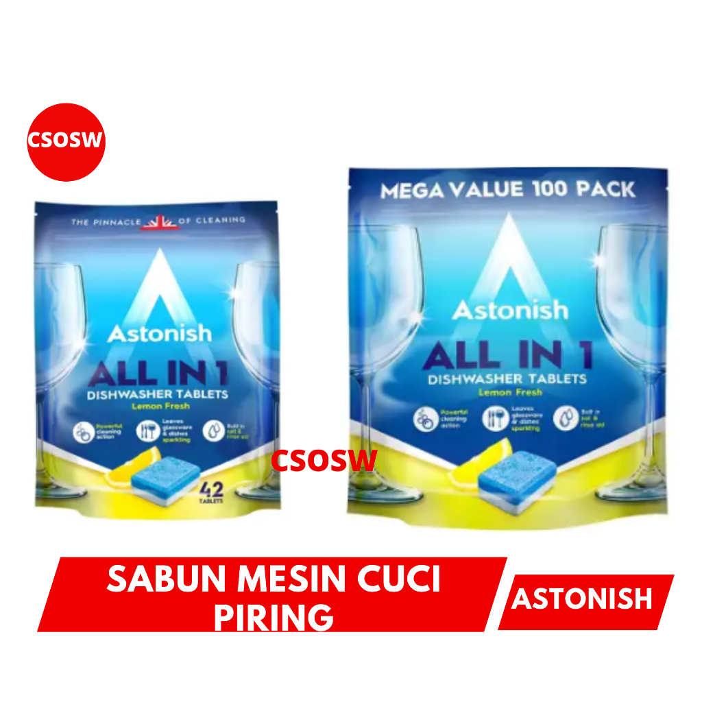 Astonish all in 1 dishwasher tablets Forbløffe alt i 1 opvasketabletter